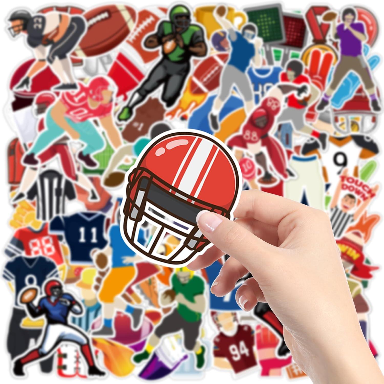 image:image100 PCS Soccer Stickers for Kids Water BottleLaptop Sports Football Stickers for Toddlers Activities Birthday Party Toys Games Crafts Gifts for KidsFootball Soccer Party Supplies Favors for TeensFootball