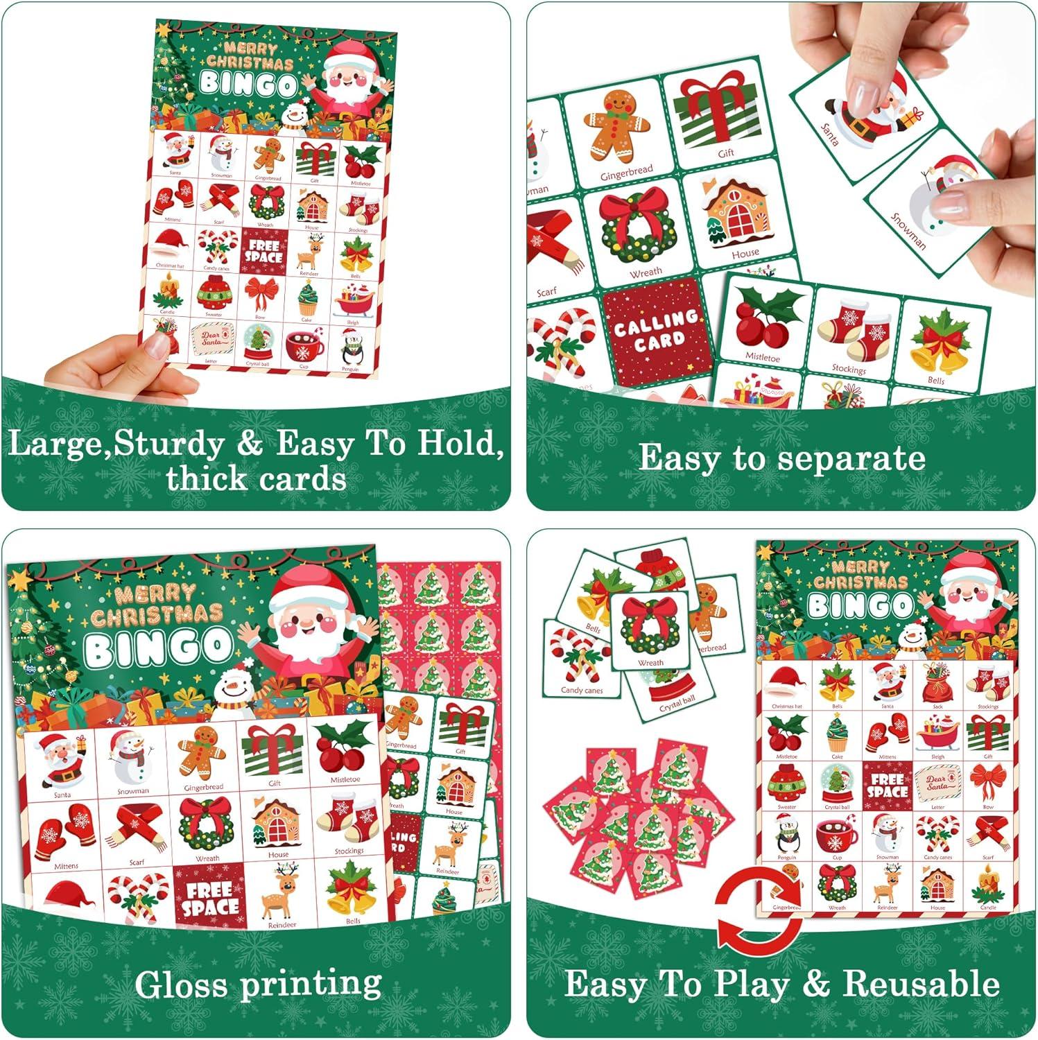image:imageOHOME Easter Bingo Games for Kids Basket Stuffers Easter Crafts Toys for Boys Girls Adults TeensClassroom Activities Gifts Party Favors Easter Basket Essentials 24 PlayersChristmas