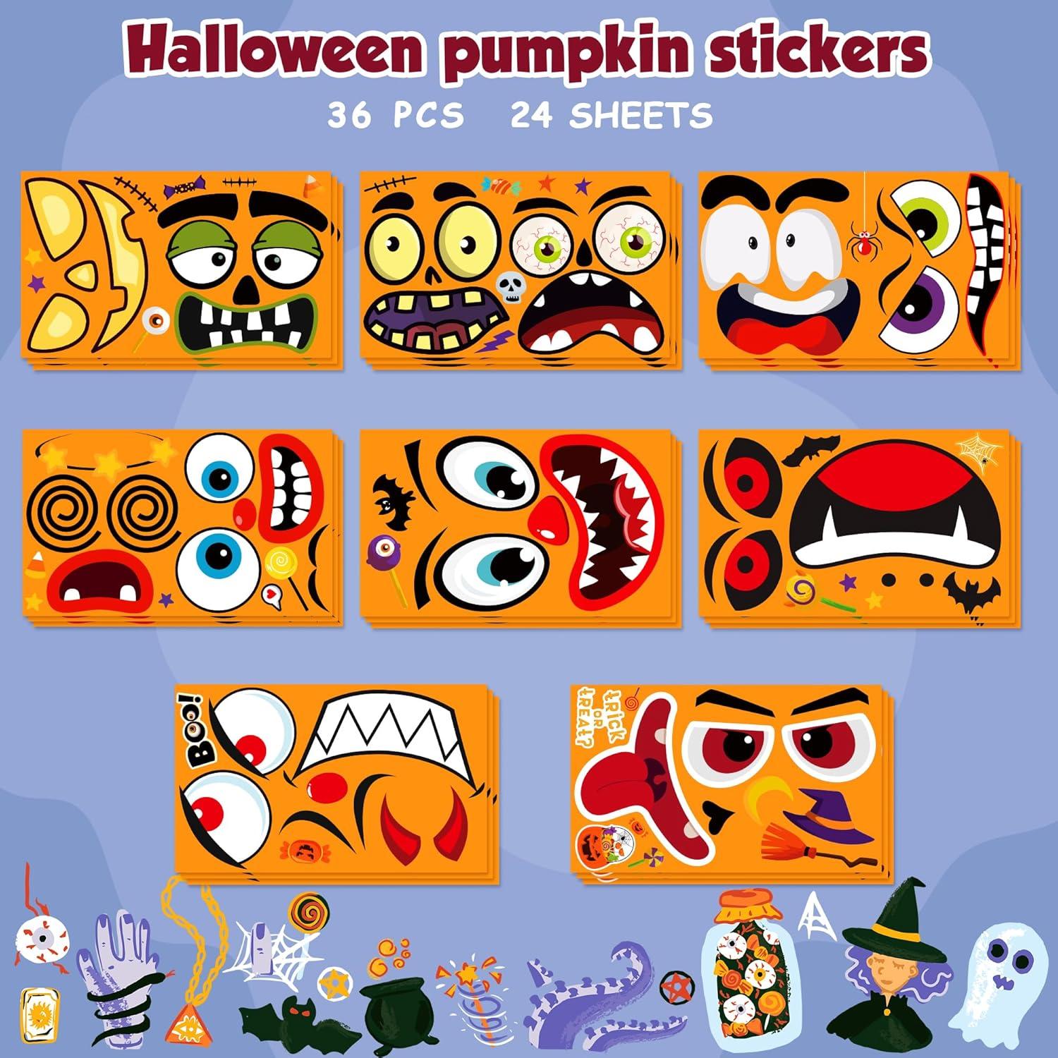 image:imageOHOME Easter Stickers for Kids 240 PCS Easter Basket Stuffers for Boys Girls Teens Adults Vinyl Easter Gifts Decorations Toys Kids Easter Games Crafts Activities Party FavorsHalloween