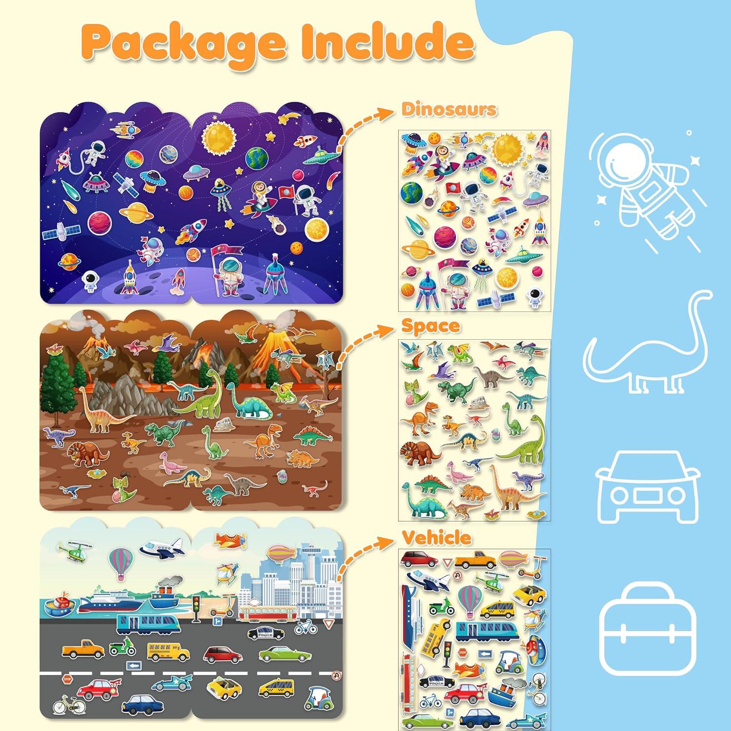 image:imageOHOME Easter Stickers for Kids 240 PCS Easter Basket Stuffers for Boys Girls Teens Adults Vinyl Easter Gifts Decorations Toys Kids Easter Games Crafts Activities Party FavorsSticker Book