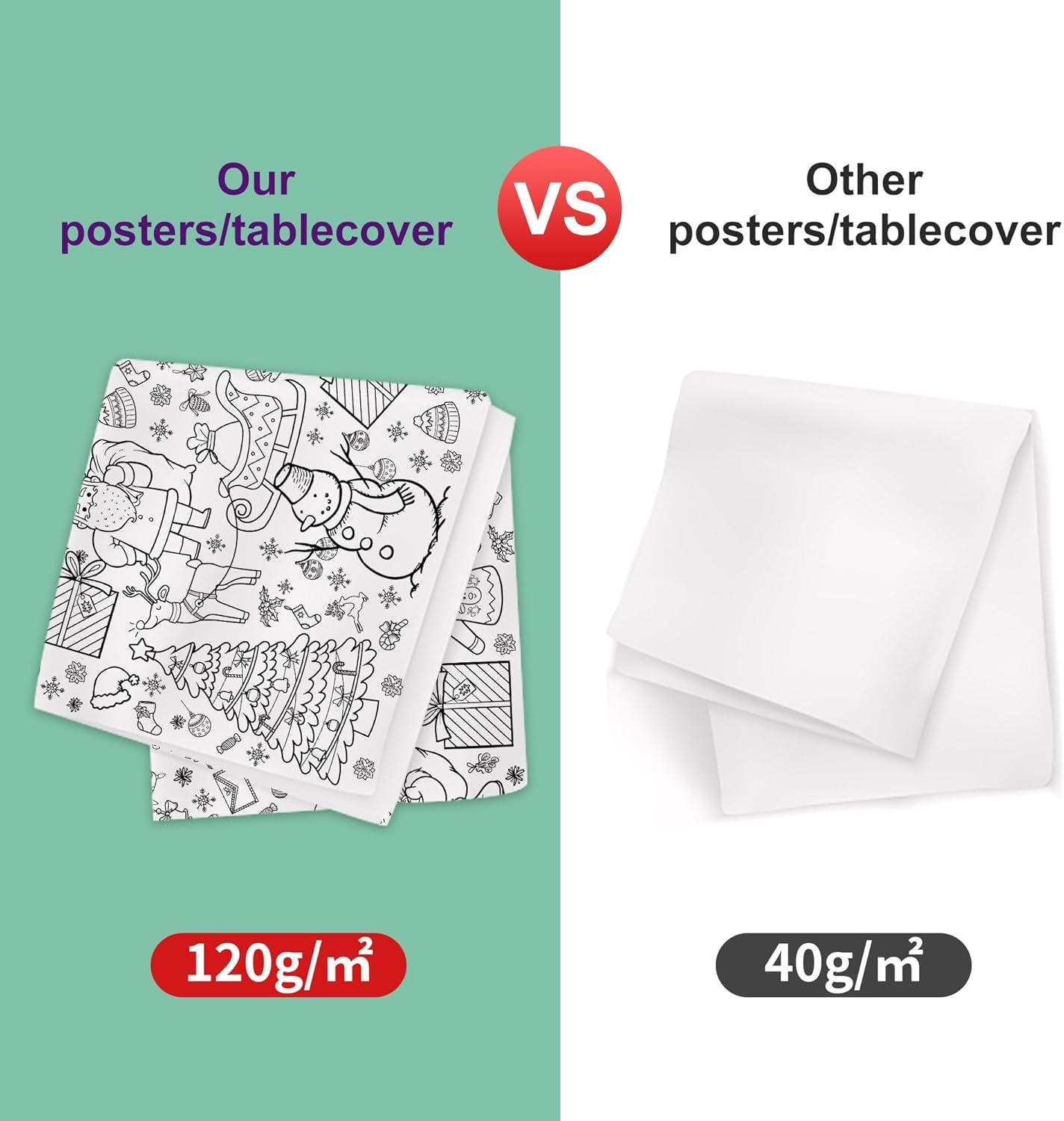 image:imageOHOME Giant Coloring Tablecloth Birthday Decorations Arts amp Crafts for Kids Ages 412Christmas