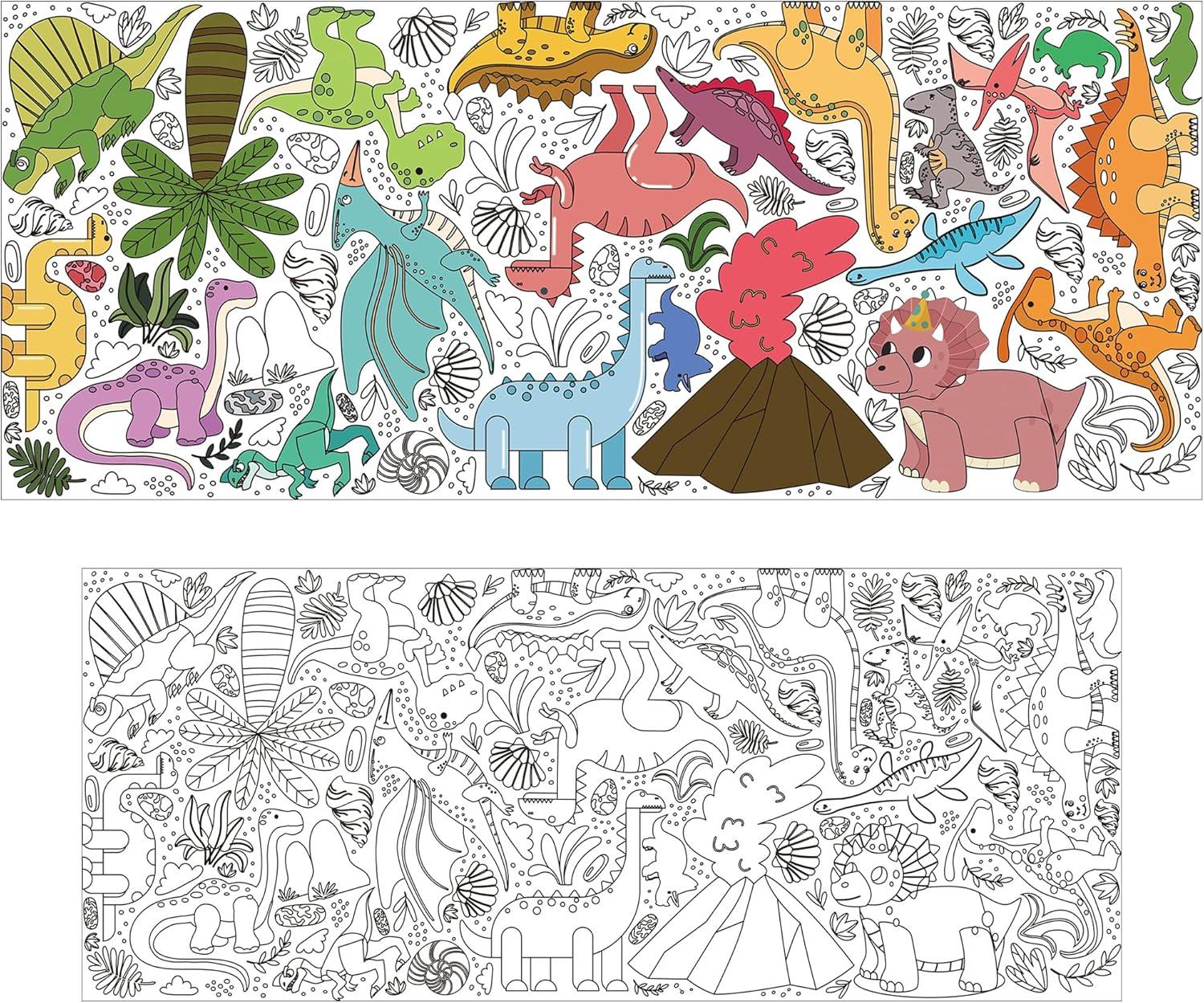 image:imageOHOME Giant Coloring Tablecloth Birthday Decorations Arts amp Crafts for Kids Ages 412Dinosaur