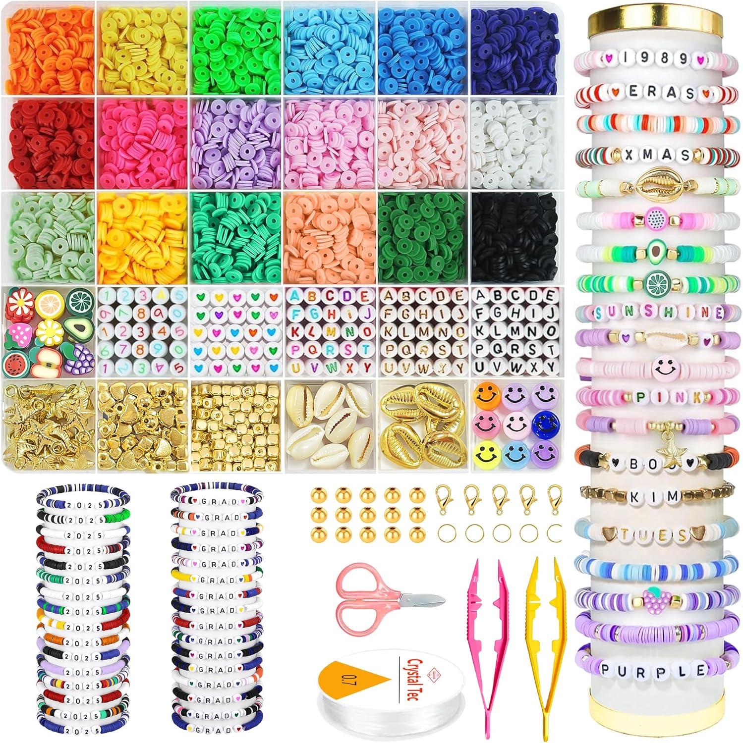 image:imageOHOME Valentines Day Gifts for Kids 5300 Clay Beads Bracelet Making KitArts and Crafts for Kids Ages 812Valentines Crafts Games Toys for 310 Year Old BirthdayEaster Basket Stuffers
