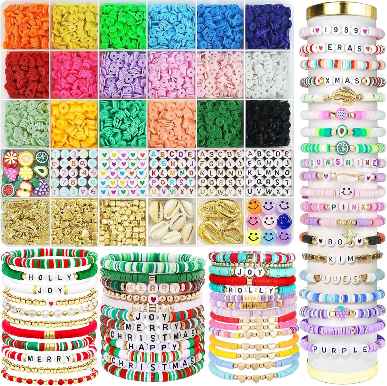 image:imageOHOME Valentines Day Gifts for Kids 5300 Clay Beads Bracelet Making KitArts and Crafts for Kids Ages 812Valentines Crafts Games Toys for 310 Year Old BirthdayEaster Basket Stuffers