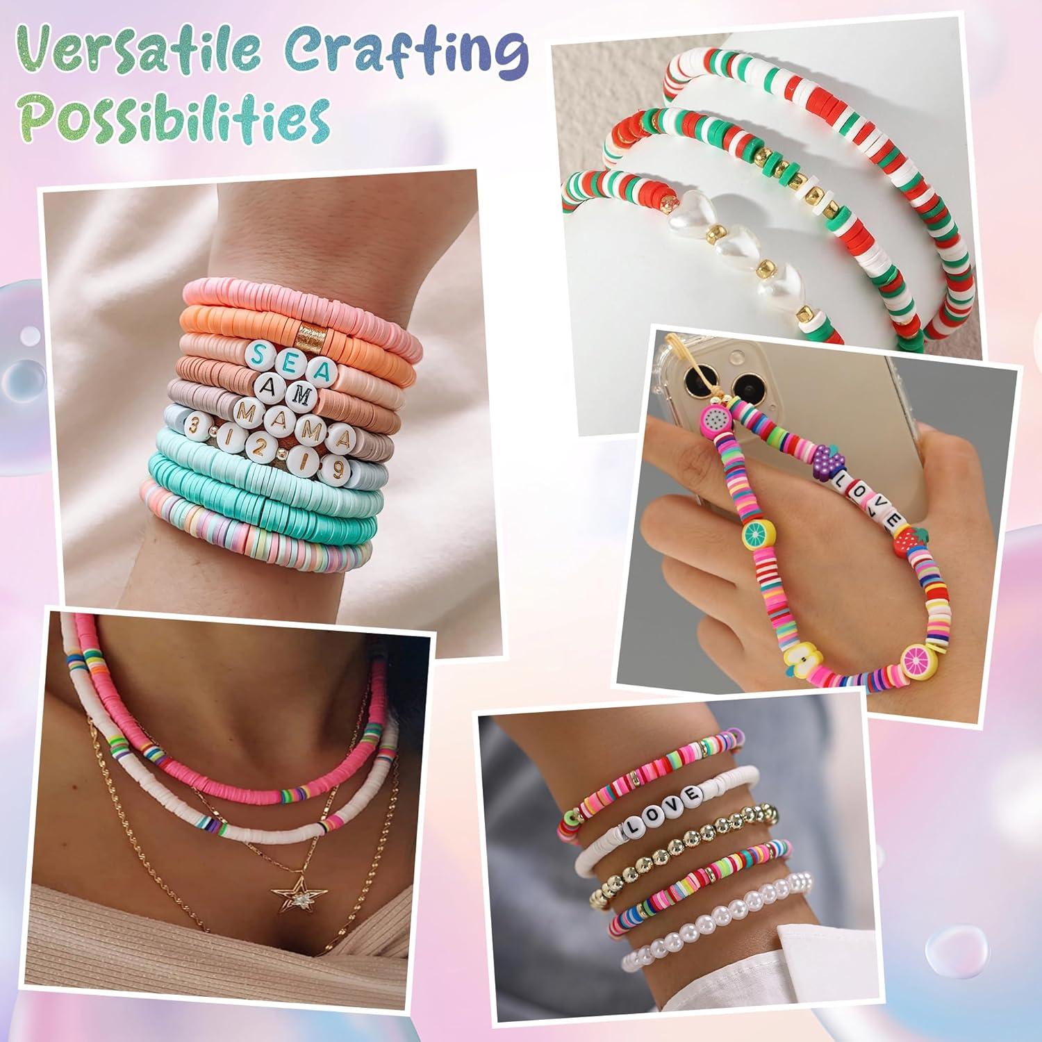 image:imageOHOME Valentines Day Gifts for Kids 5300 Clay Beads Bracelet Making KitArts and Crafts for Kids Ages 812Valentines Crafts Games Toys for 310 Year Old BirthdayEaster Basket Stuffers