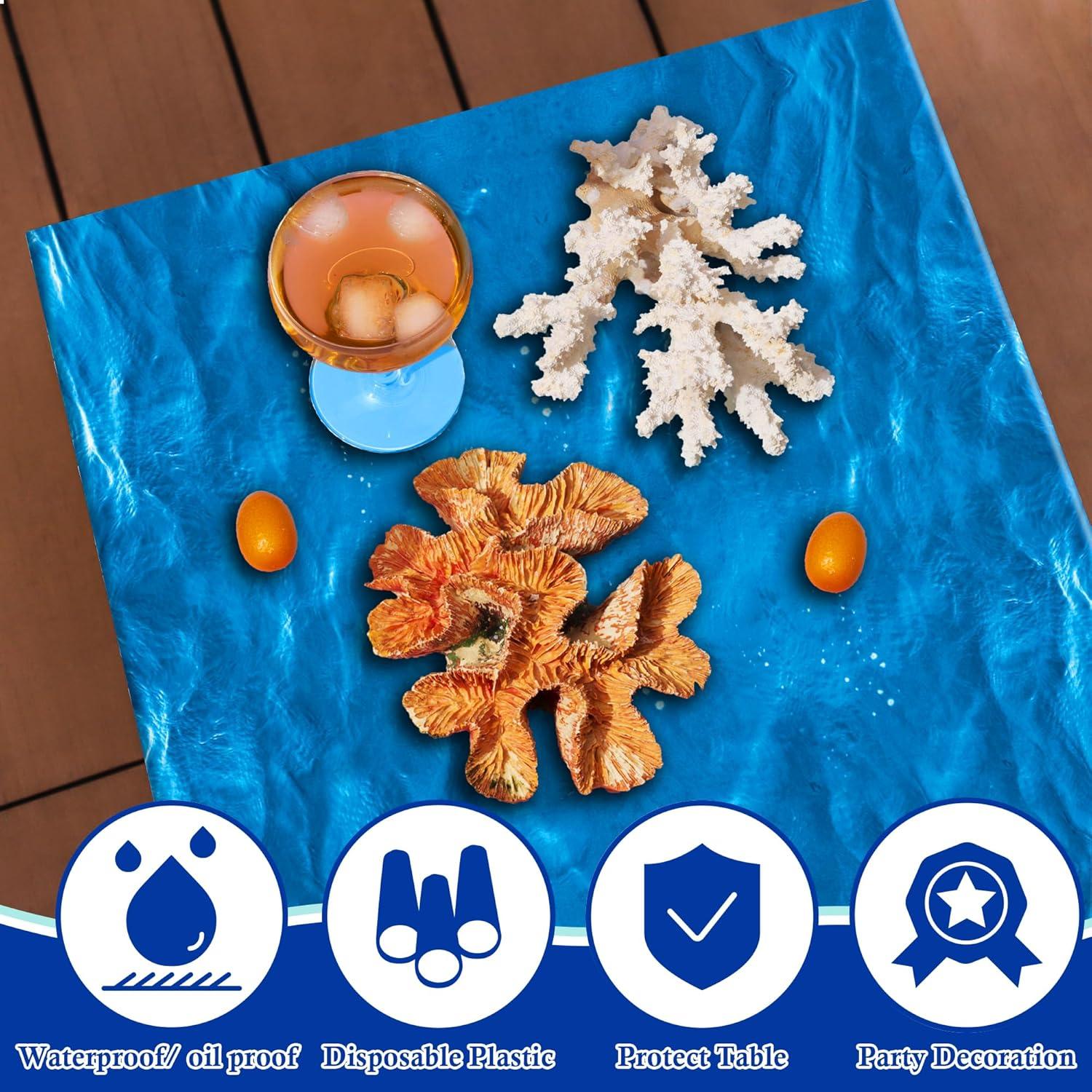 image:imageSuper Game Bowl Party Decorations 2026 Green Tablecloth for Football Party Decorations Favors Supplies Game Day Table Cloth Backdrop Banner Indoor Outdoor Football Birthday Table Cover for HomeBlue and White