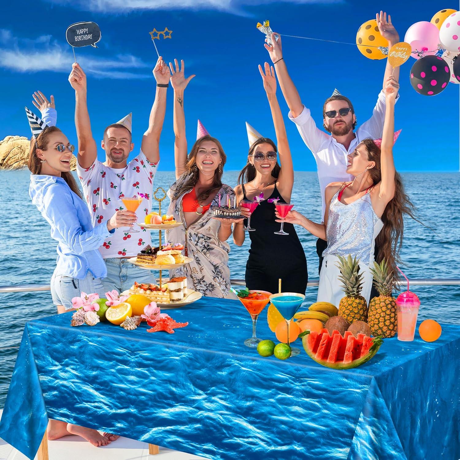 image:imageSuper Game Bowl Party Decorations 2026 Green Tablecloth for Football Party Decorations Favors Supplies Game Day Table Cloth Backdrop Banner Indoor Outdoor Football Birthday Table Cover for HomeBlue and White