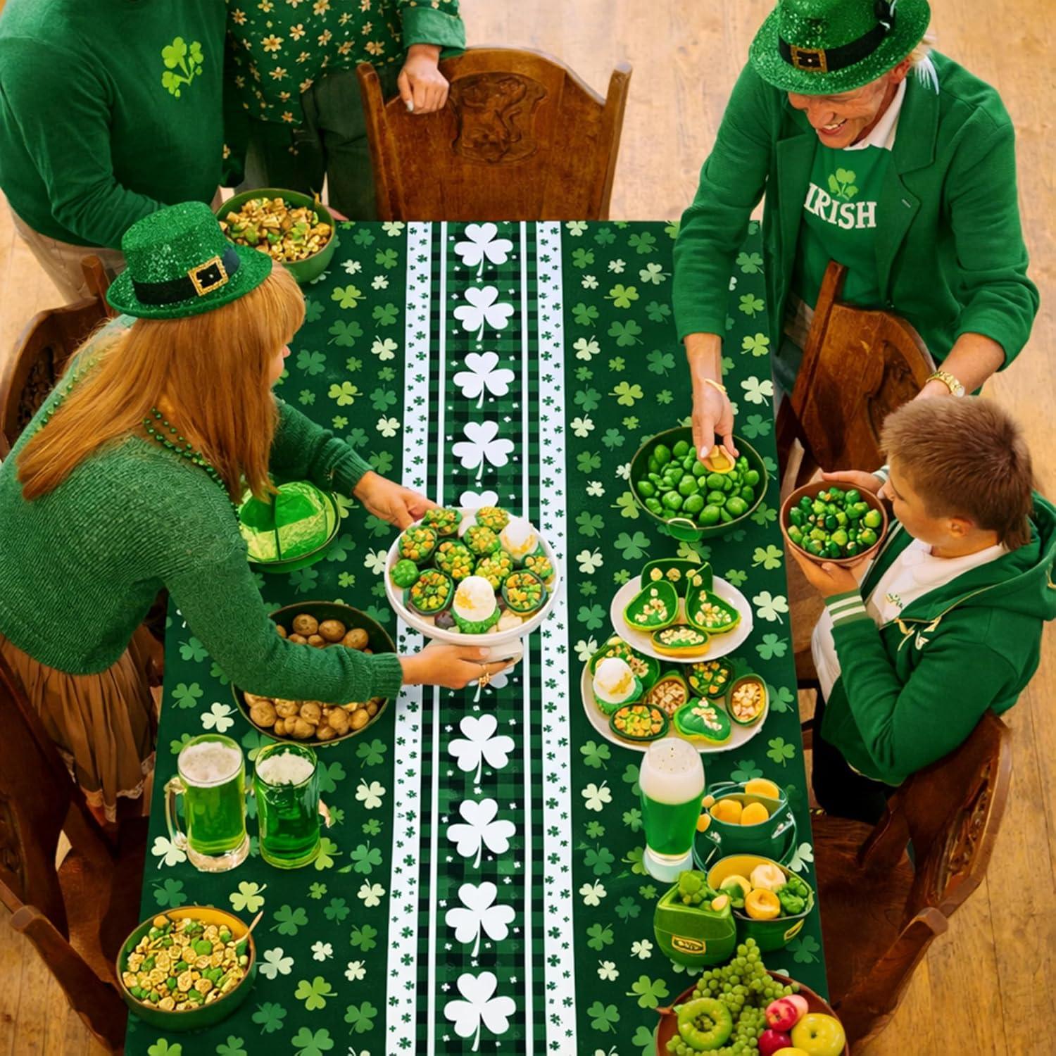 image:imageSuper Game Bowl Party Decorations 2026 Green Tablecloth for Football Party Decorations Favors Supplies Game Day Table Cloth Backdrop Banner Indoor Outdoor Football Birthday Table Cover for HomeGreen White