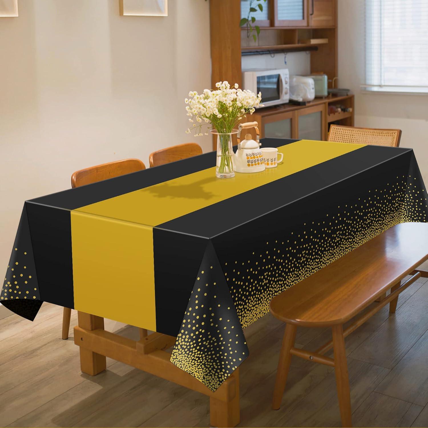 image:imageSuper Game Bowl Party Decorations 2026 Green Tablecloth for Football Party Decorations Favors Supplies Game Day Table Cloth Backdrop Banner Indoor Outdoor Football Birthday Table Cover for HomeBlack and Gold