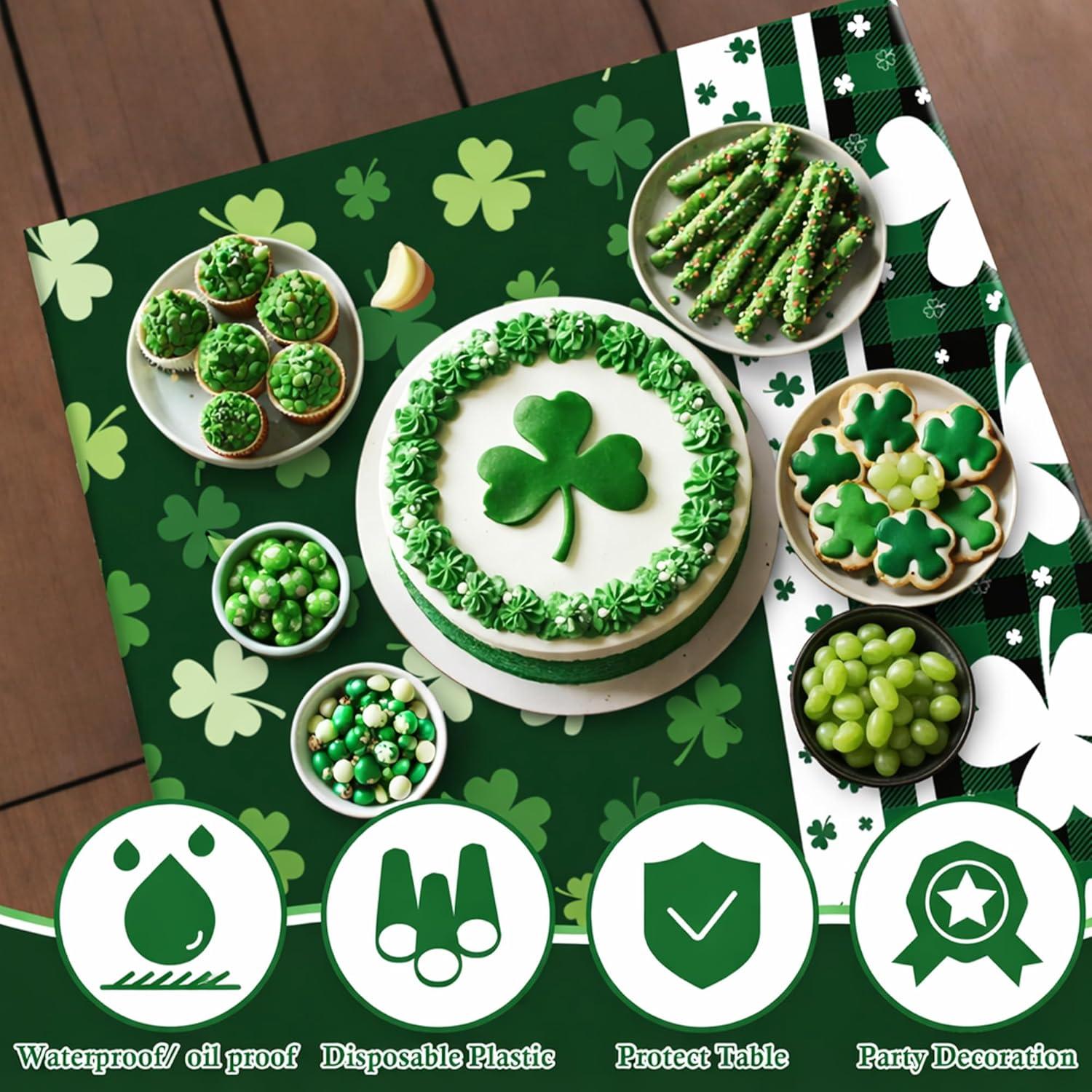 image:imageSuper Game Bowl Party Decorations 2026 Green Tablecloth for Football Party Decorations Favors Supplies Game Day Table Cloth Backdrop Banner Indoor Outdoor Football Birthday Table Cover for HomeGreen White
