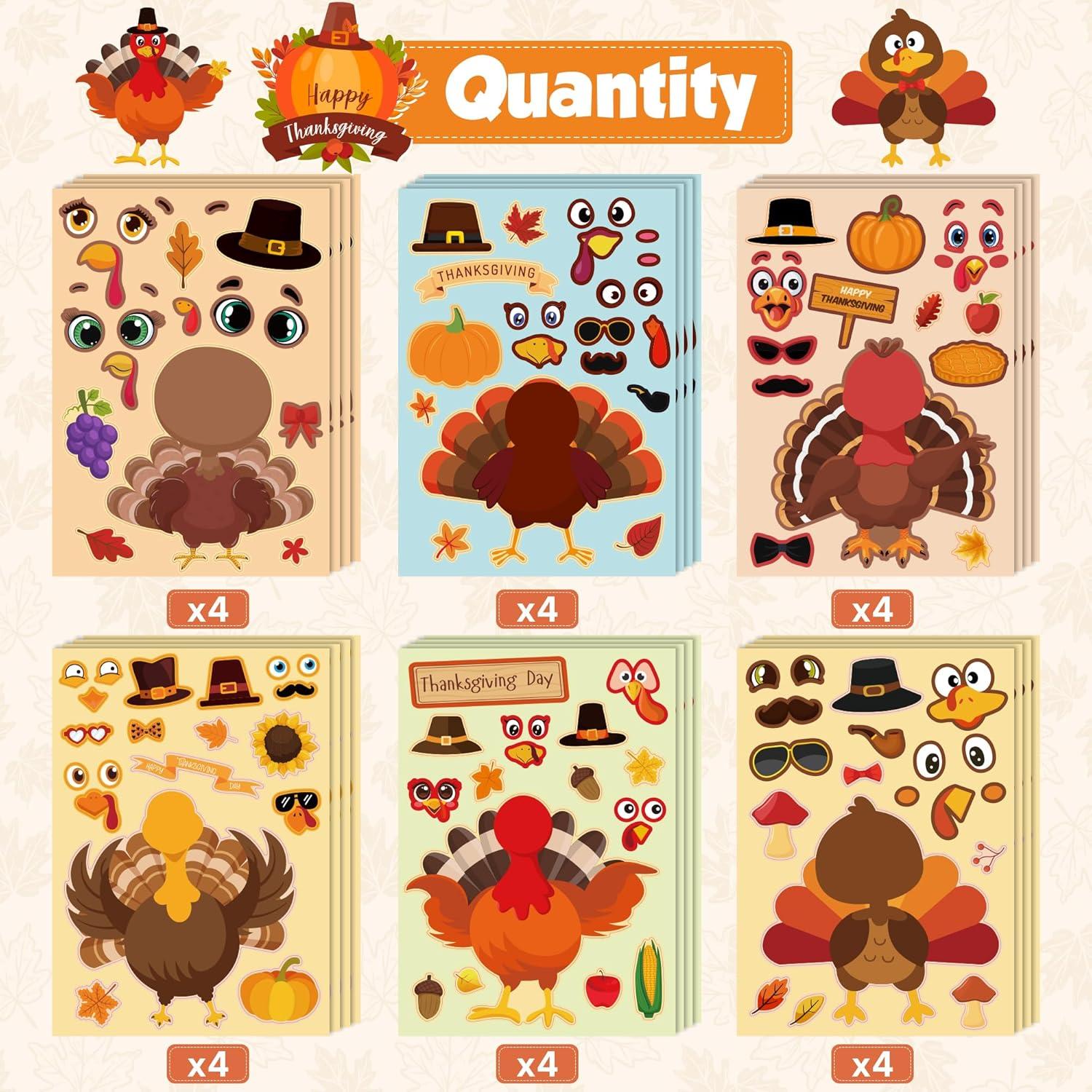image:imageThanksgiving Giant Coloring Poster with Stickers