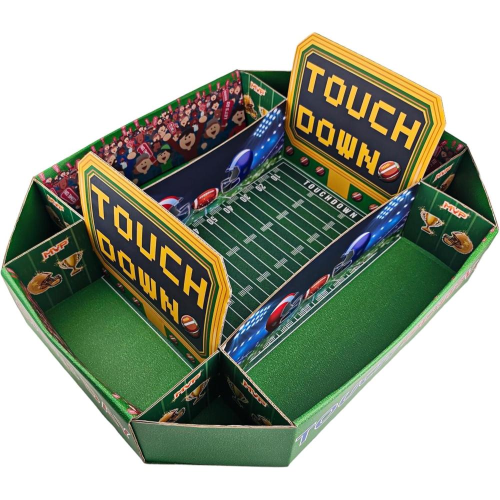 image:imageFootball Party Decorations  Super Game Bowl Party Decorations 2026  Football Food Tray Set  Stadium Snack Display Tray for Football Party Supplies Favors Decorations  Game Day Themed Birthday Food Plates Decor