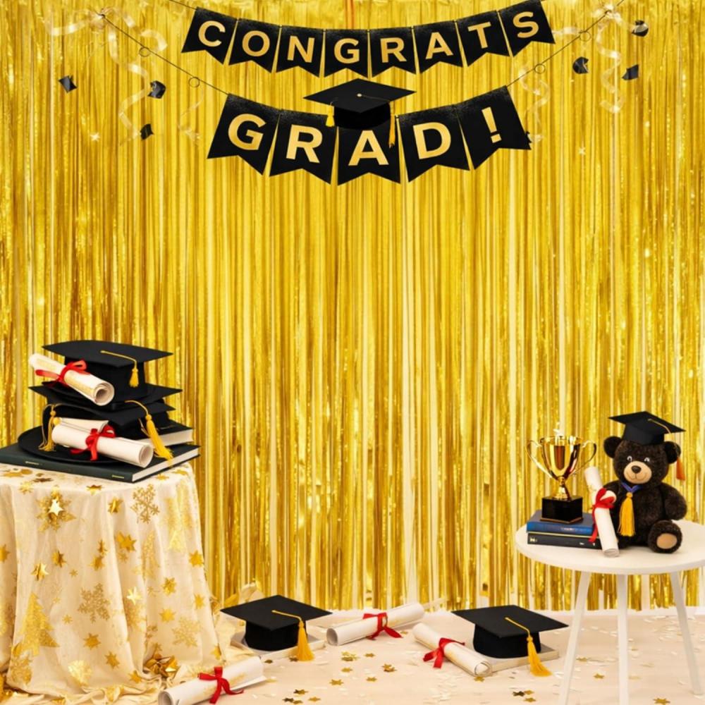 image:imageFootball Party Decorations for Super Game Bowl 2026  Green Brown Tinsel Streamers Backdrop Banner  Football Party Favors Supplies Indoor Outdoor  Game Day Birthday Party Accessories for Wall DoorGold