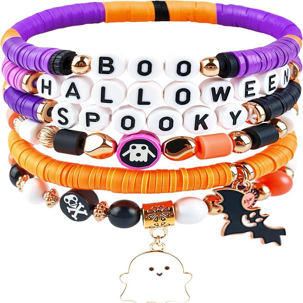 image:imageOHOME Football Party Decorations for Super Game Bowl 20266 Pack Red Bracelets for Women  Football Party Favors Supplies Accessories Decor Gifts  Game Day Sport Outfits Dresses ShitsHalloween