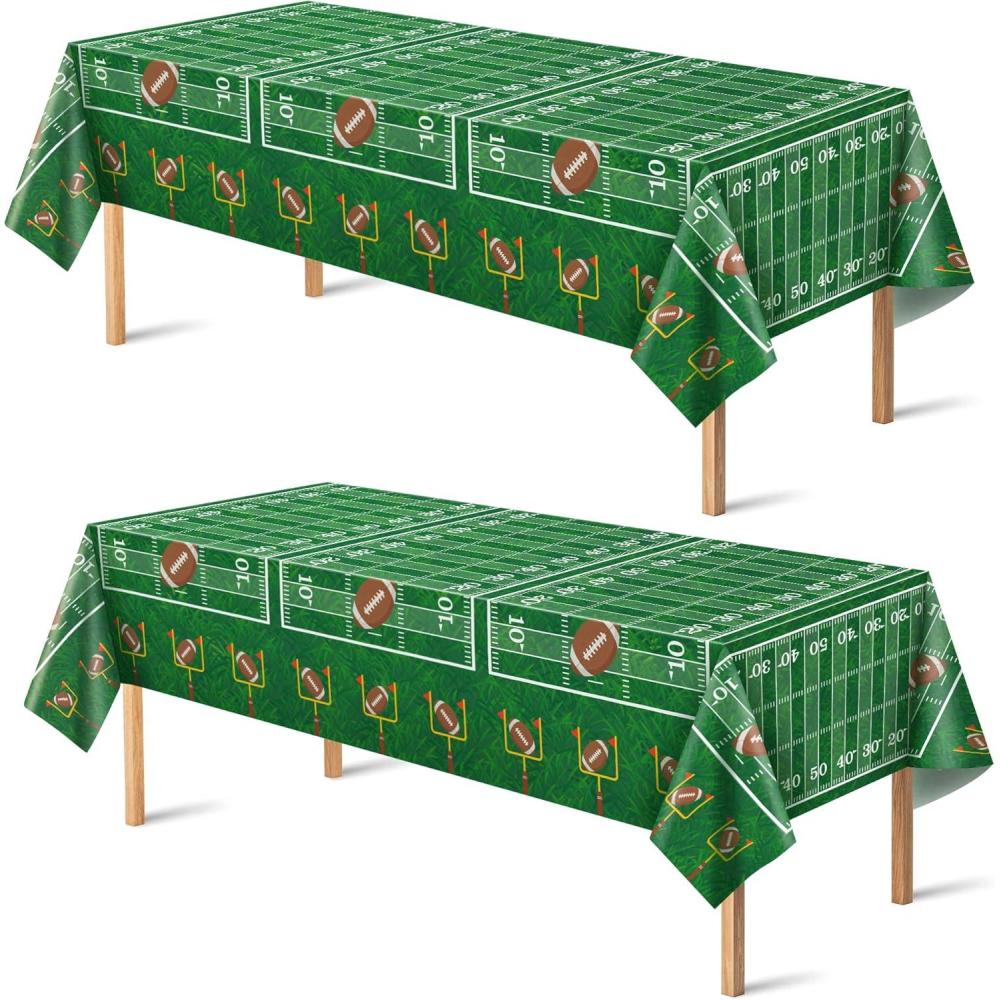 image:imageSuper Game Bowl Party Decorations 2026 Green Tablecloth for Football Party Decorations Favors Supplies Game Day Table Cloth Backdrop Banner Indoor Outdoor Football Birthday Table Cover for HomeGreen