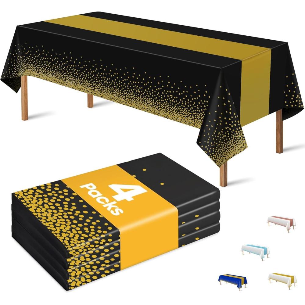 image:imageSuper Game Bowl Party Decorations 2026 Green Tablecloth for Football Party Decorations Favors Supplies Game Day Table Cloth Backdrop Banner Indoor Outdoor Football Birthday Table Cover for HomeBlack and Gold