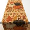 image:imageOHOME Fall Decorations for Home  Pumpkins Leaves Table Runner for Indoor Outdoor  Fall Decor for Thanksgiving Friendsgiving  Autumn Centerpieces Backdrop Tablecloth for Tables Room Office KitchenFall