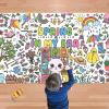 image:imageOHOME Thanksgiving Coloring Tablecloth  Thanksgiving Decorations Table Decor  Friendsgiving Banner for Door Wall  Crafts Games for Kids54 x 88Spring