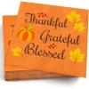 image:imageOHOME Thanksgiving Napkins  Thanksgiving Table Decor for Indoor Outdoor  Friendsgiving Party Decorations Favors Supplies for DinnerFall Tissue Plates Paper Disposable Placemats