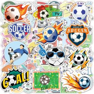 100 PCS Soccer Stickers for Kids |Water Bottle,Laptop Sports Football Stickers for Toddlers – Activities Birthday Party Toys Games Crafts Gifts for Kids,Football Soccer Party Supplies Favors for Teens(Soccer)