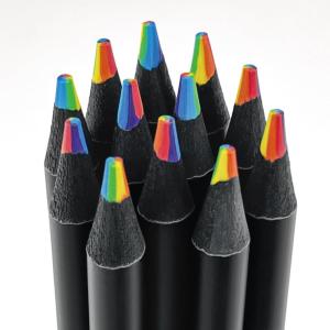 OHOME Valentines Day Gifts for Kids – 12 Rainbow Colored Pencils – Valentines Games Crafts for kids,Art Supplies Drawing Kit for Teen Girl Gift Trendy Stuff | Easter Basket Stuffers