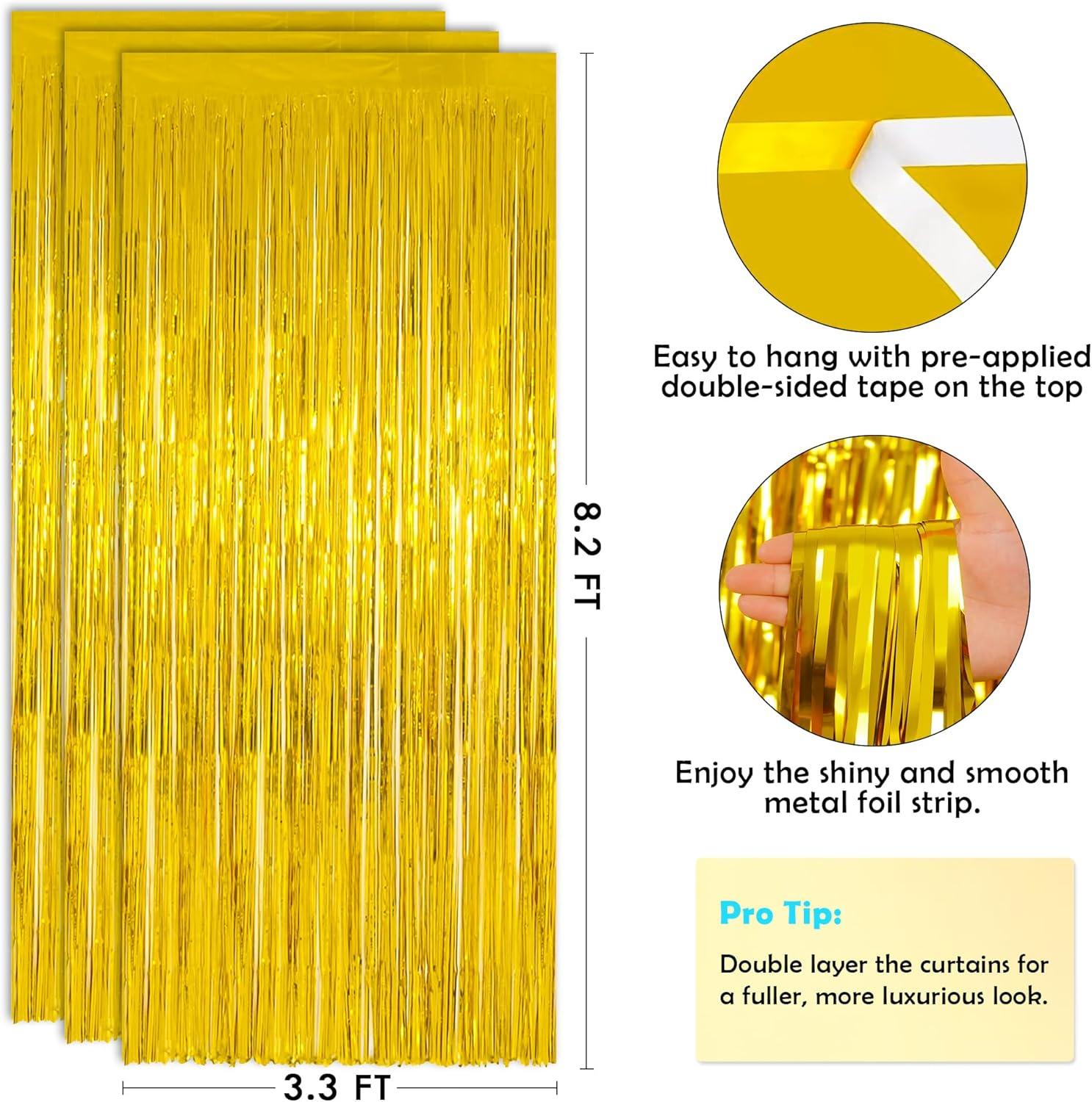 image:imageOHOME Halloween Decorations Halloween Party Decorations Trick or Treat Backdrop Banner for Wall Door Halloween Birthday Party Favors Supplies Indoor OutdoorGold