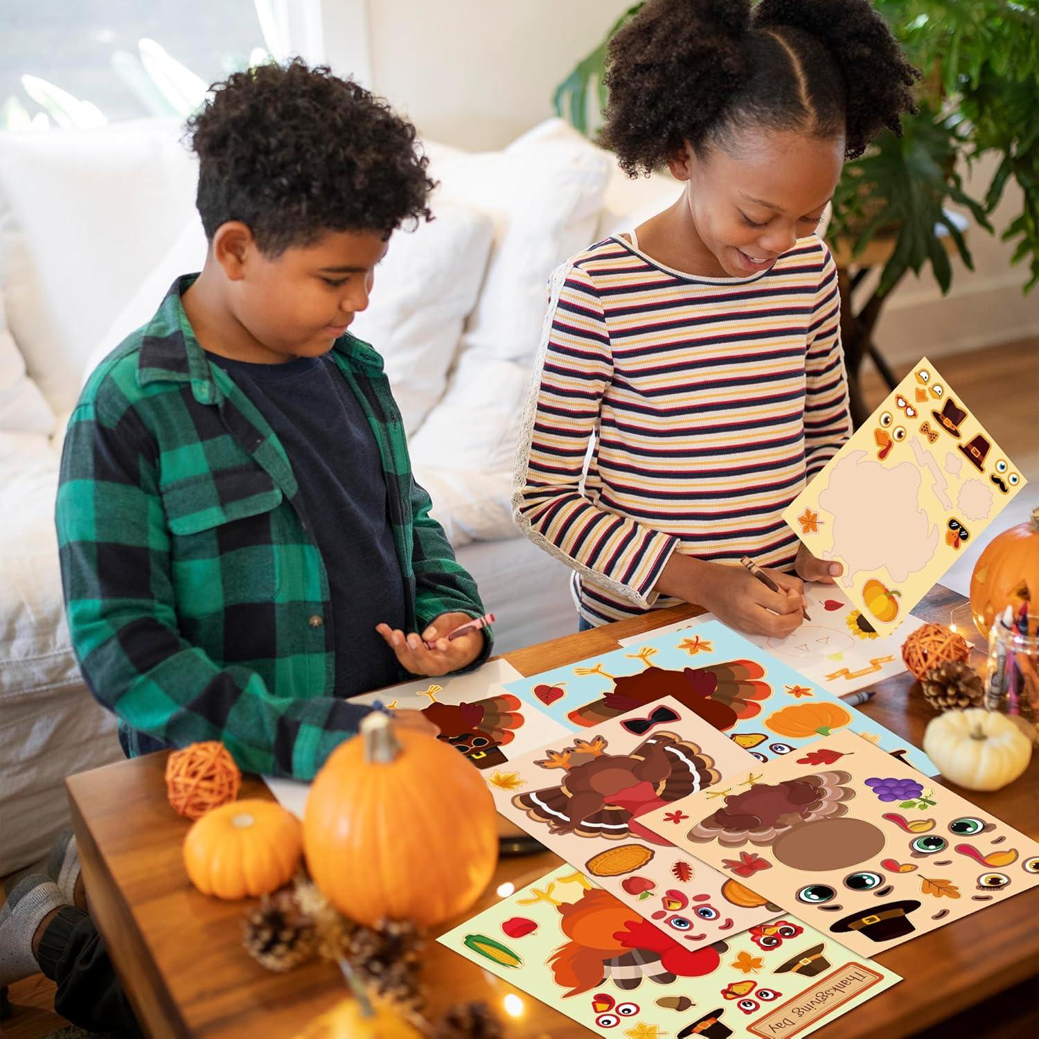 image:imageOHOME Thanksgiving Bingo with Thanksgiving Stickers