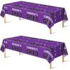 image:imageOHOME Graduation Decorations 2026  Class of 2026  Plastic Blue Tablecloth for Graduation Party Decorations  Class of 2026 Decorations Party Favors Supplies Banner2 PackPurple