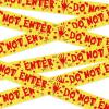 image:imageOHOME Halloween Party Decorations  3 Inch x 82 FT Fright Tape for Halloween Decorations Outside Indoor Outdoor  Yellow Red Banner Birthday Party Favors Supplies Decor for Wall Door Haunted House