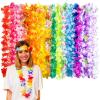 image:imageOHOME Luau Party Decorations  24 Pack Leis for Luau Party  Hawaiian Decorations Supplies Favors Flower Necklace for Adults Tropical Beach Aloha Summer Pool Tiki Bar Birthday Themed Decor Outfits