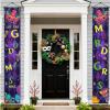 image:imageOHOME Thanksgiving Decorations  GIVE THANKS Porch Banner  Fall Decor for Indoor Outdoor Outside  Friendsgiving Party Decorations Autumn Pumpkin Welcome Door Sign for Home Yard Wallgold purple green