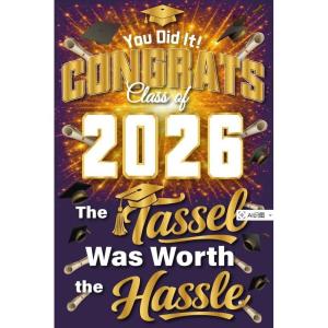 Graduation Decorations 2026 (Green)(Purple)
