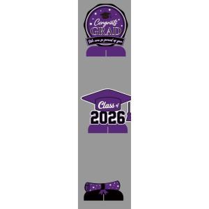 Graduation Decorations 2026 (Red graduation)(Purple graduation)