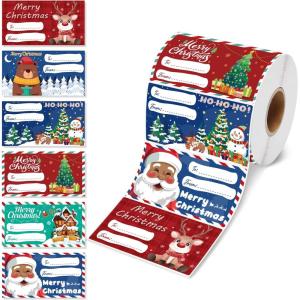 OHOME 500 PCS Christmas Gift Tags – Gift Tags for Christmas Presents – Christmas Gifts for Women Men Kids – Christmas Wrapping Paper – Christmas Decorations,2.95 x 1.6 Inch