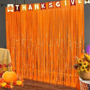 OHOME Halloween Decorations – Halloween Party Decorations | Trick or Treat Backdrop Banner for Wall Door | Halloween Birthday Party Favors Supplies Indoor Outdoor(Orange)