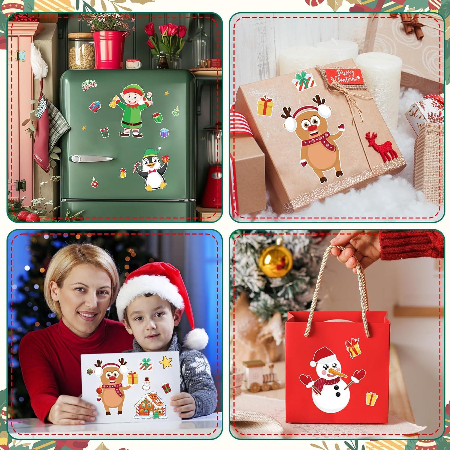 image:image500 PCS Christmas Gift Tags with Christmas Stickers