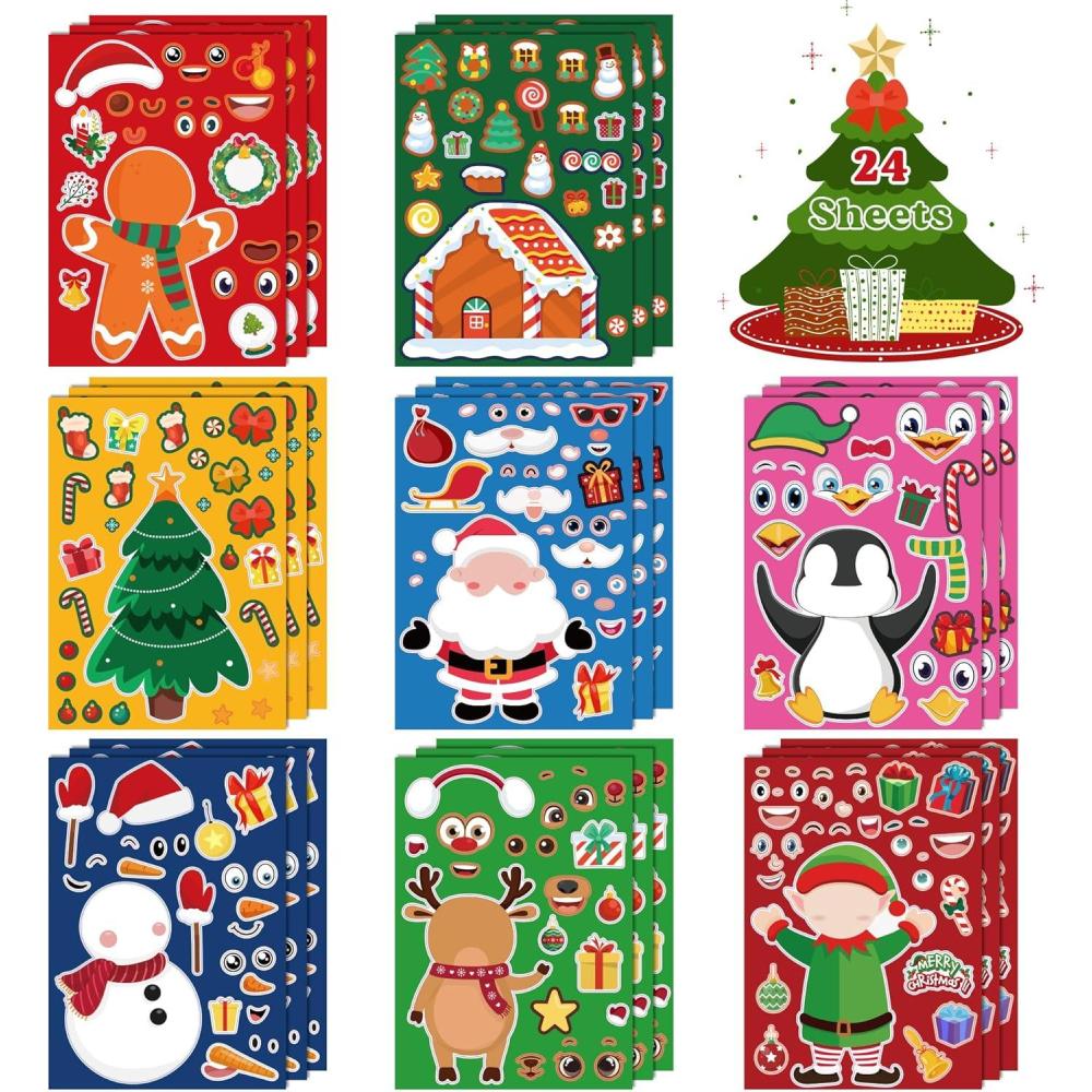 image:imageOHOME Christmas Wrapping Paper with Christmas Stickers