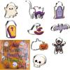 image:imageChristmas Cookie Cutters  9 PCS Christmas Party Favors Decorations Kit Shaped in Santa Snowman Cane Candy Stainless Steel Navidad Stroking Stuffers Food Gingerbread Baking Press Supplies for KitchenHalloween