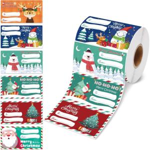 OHOME 500 PCS Christmas Gift Tags – Gift Tags for Christmas Presents | Christmas Gifts for Women Men Mom – Christmas Wrapping Paper – Christmas Decorations,2.95 x 1.6 Inch