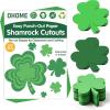 image:imageSt Patricks Day Decorations  180 PCS Shamrock Cutouts PreCut Set  St Patricks Day Party Favors Supplies Accessories Decor for School Class  Spring Decor Shamrock Crafts Stickers for Bulletin Board