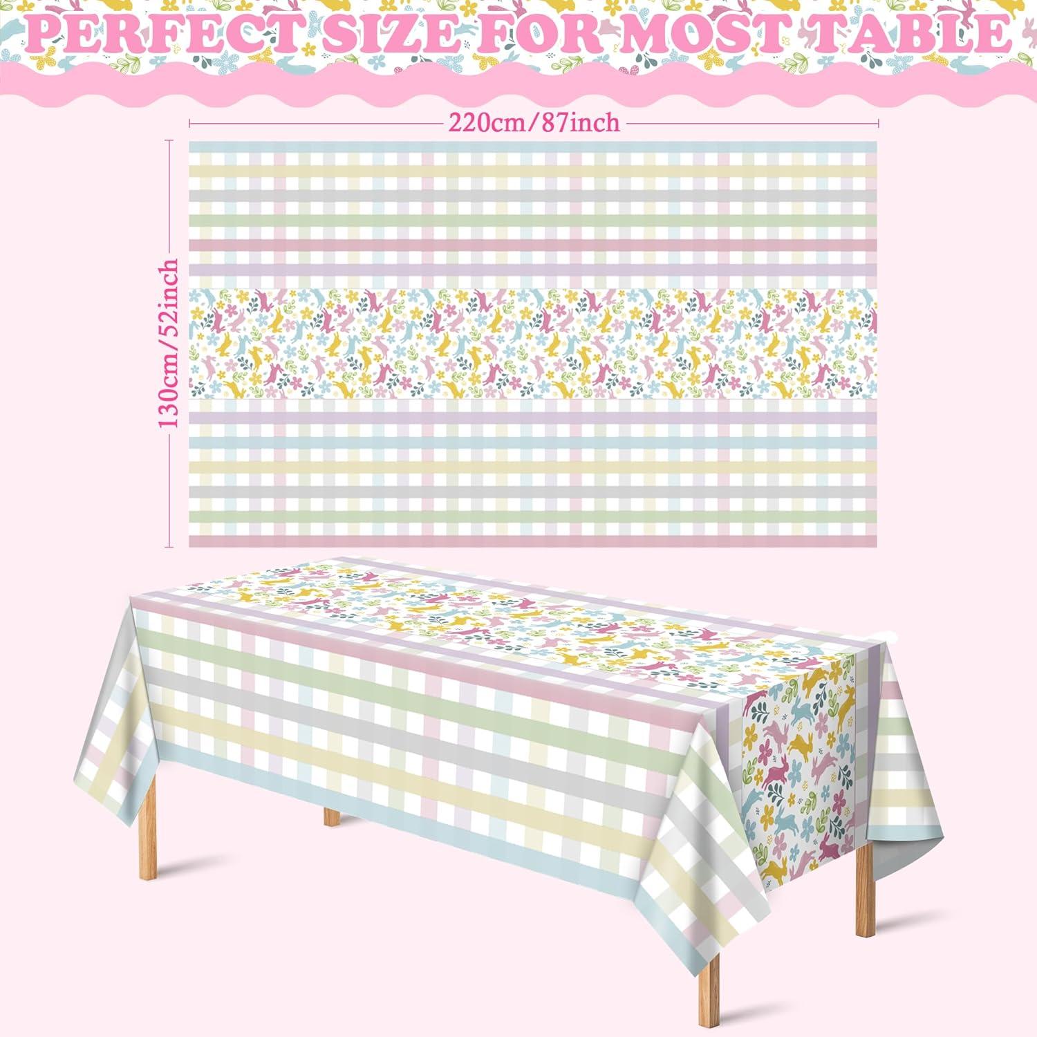 image:imageLuau Party Decorations Plastic Tablecloth for Tropical Party Decorations Hawaiian Themed Palm Leaves Summer Beach Favors Supplies2 PackEaster