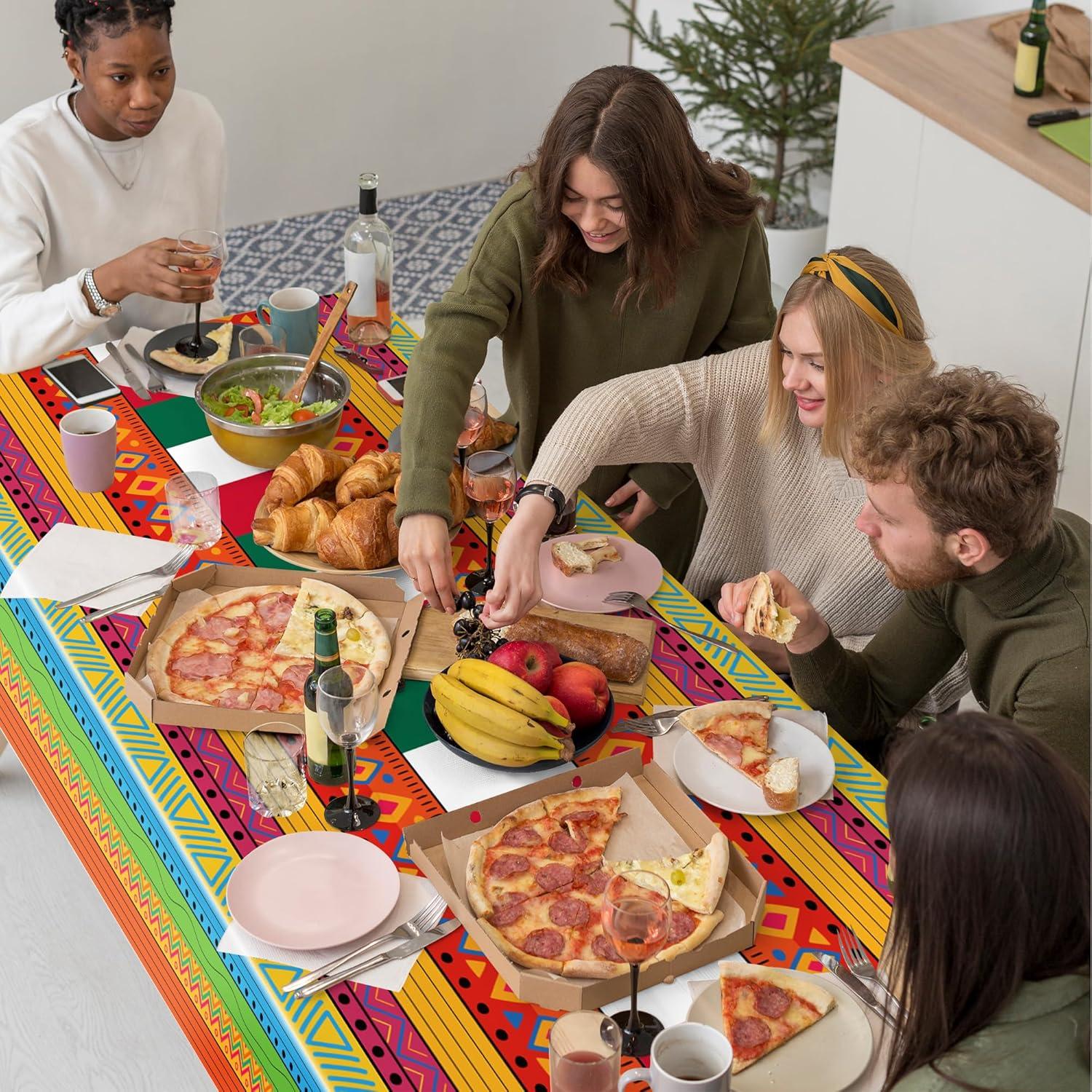 image:imageLuau Party Decorations Plastic Tablecloth for Tropical Party Decorations Hawaiian Themed Palm Leaves Summer Beach Favors Supplies2 PackMexican