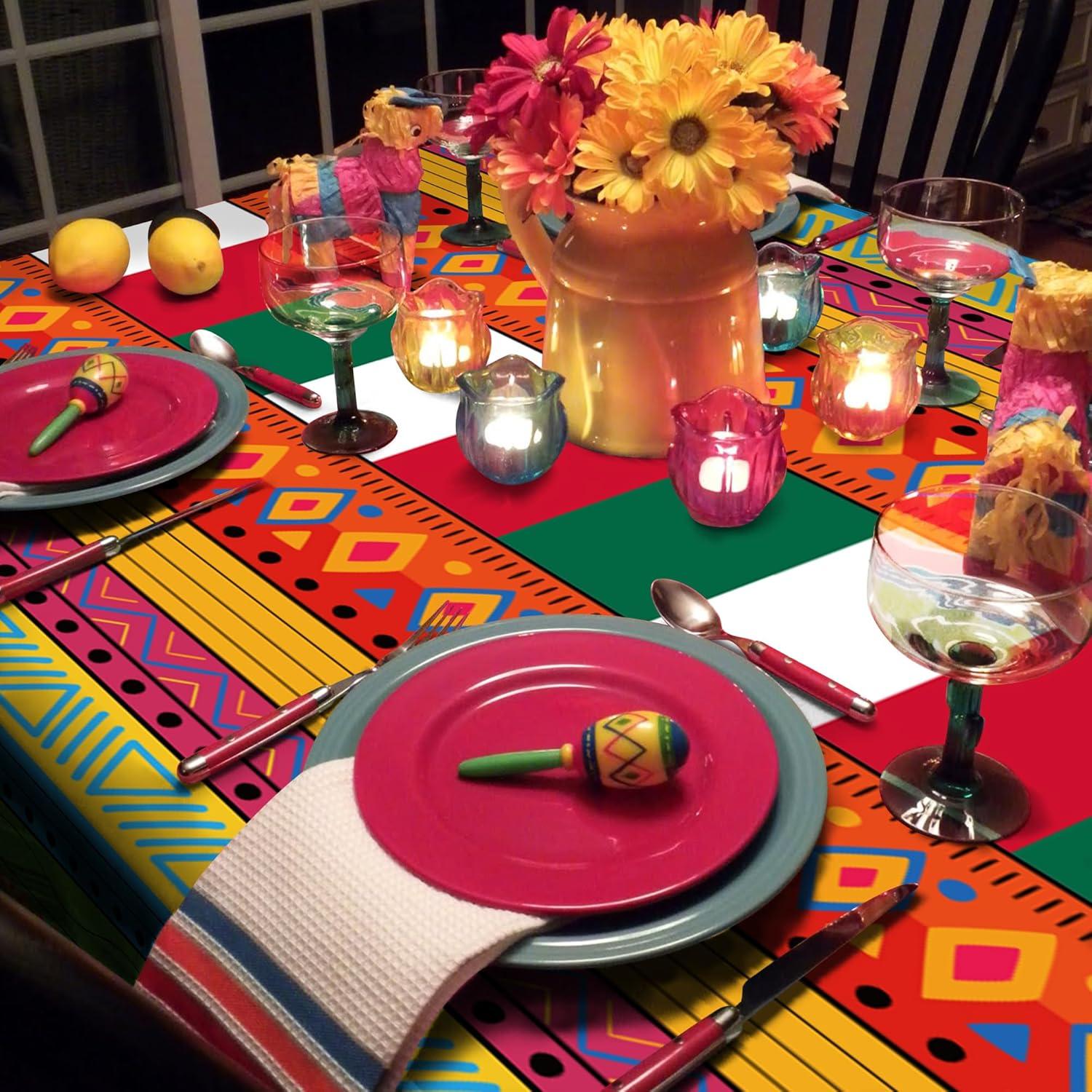 image:imageLuau Party Decorations Plastic Tablecloth for Tropical Party Decorations Hawaiian Themed Palm Leaves Summer Beach Favors Supplies2 PackMexican