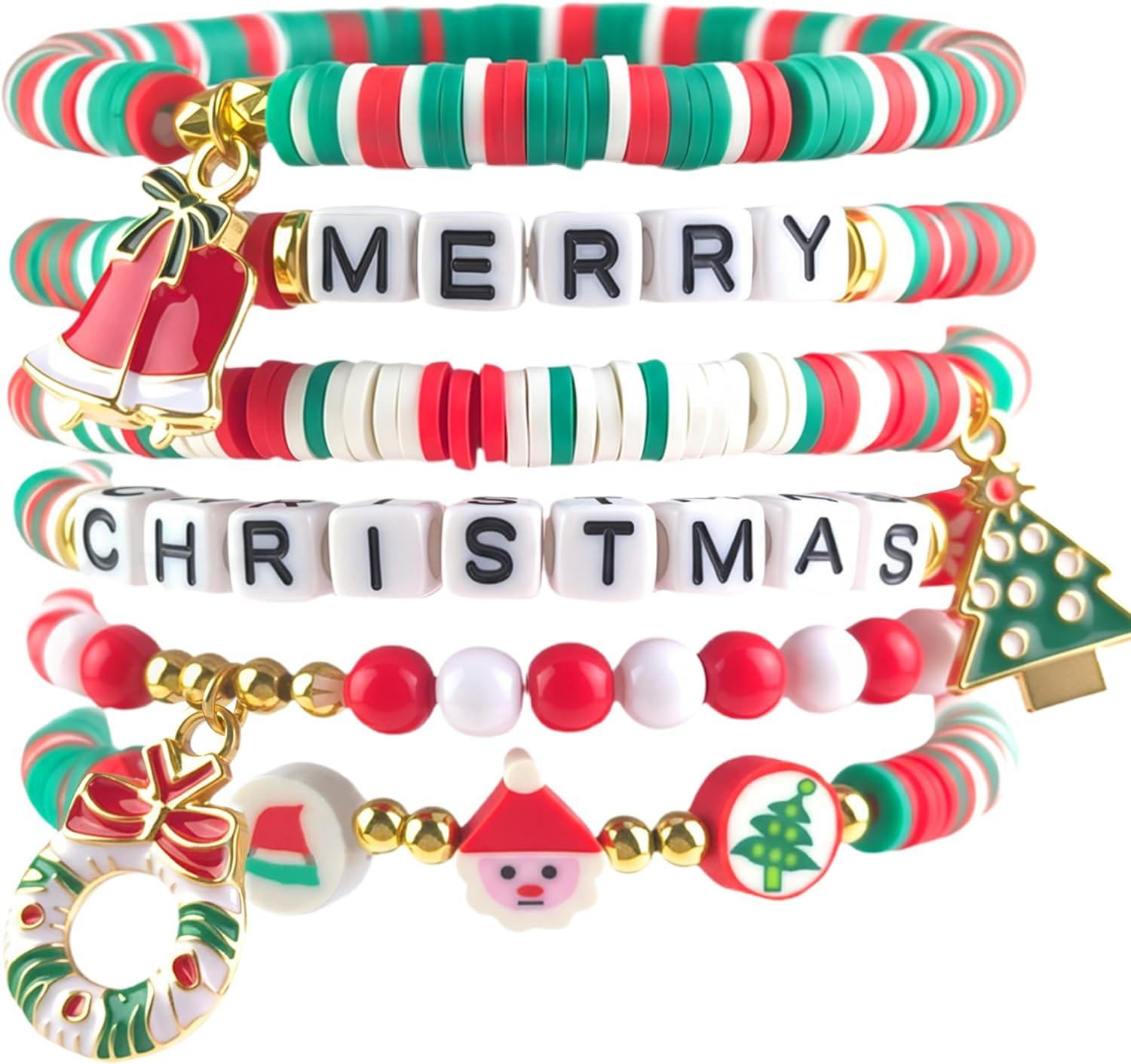 image:imageOHOME 4th of July Outfits for Women 6 Pack Patriotic Bracelets Fourth of July Decorations Accessories shirts for Memorial Day Decorations 250 America Anniversary USA Celebration Jewelry for WomenChristmas