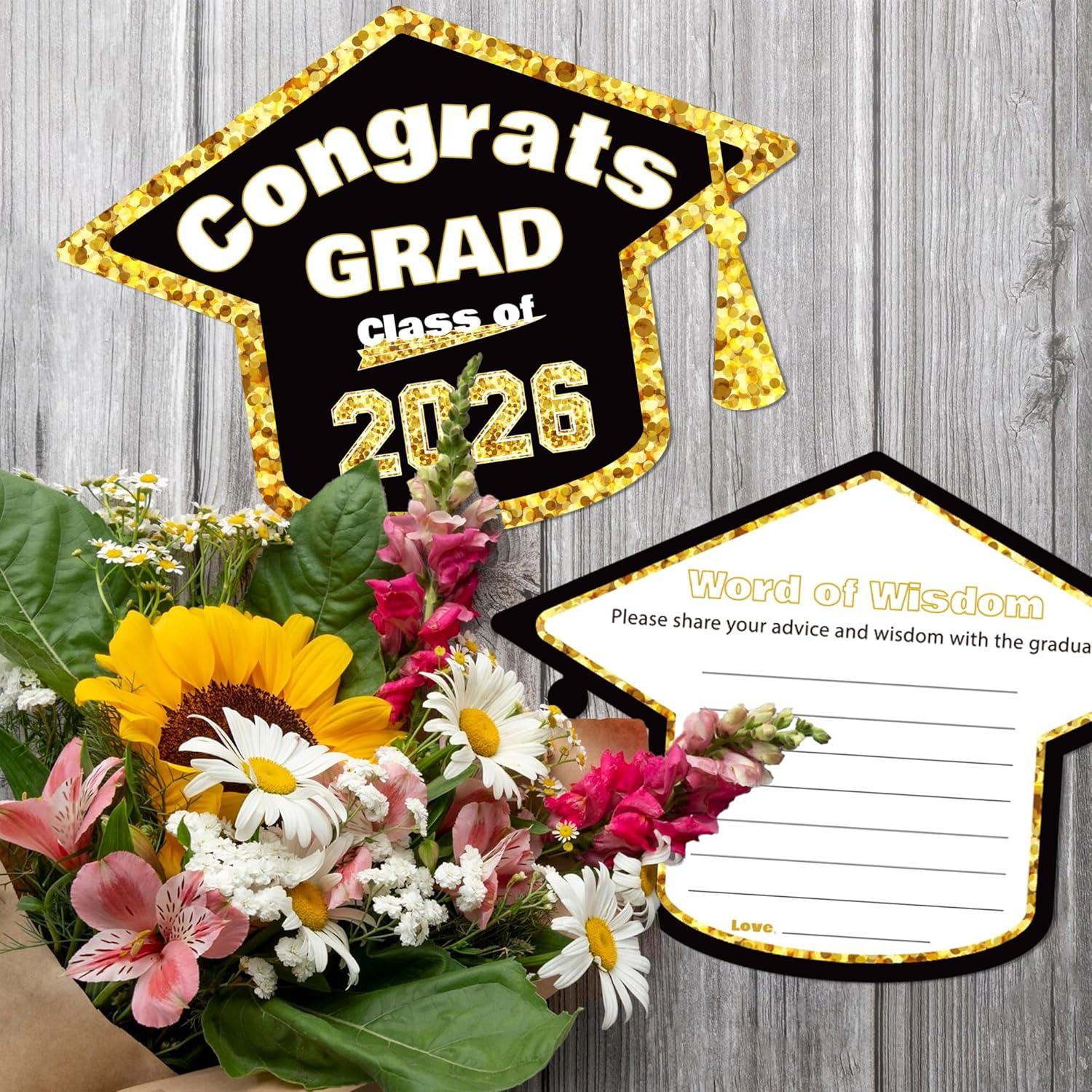 image:imageOHOME Graduation Decorations 202640 Pack Graduation Cards Graduation Party Decorations Graduation Decorations Class of 2026 Congrats Grad Card for Class of 2026 Decorations Party Suppliesgraduation
