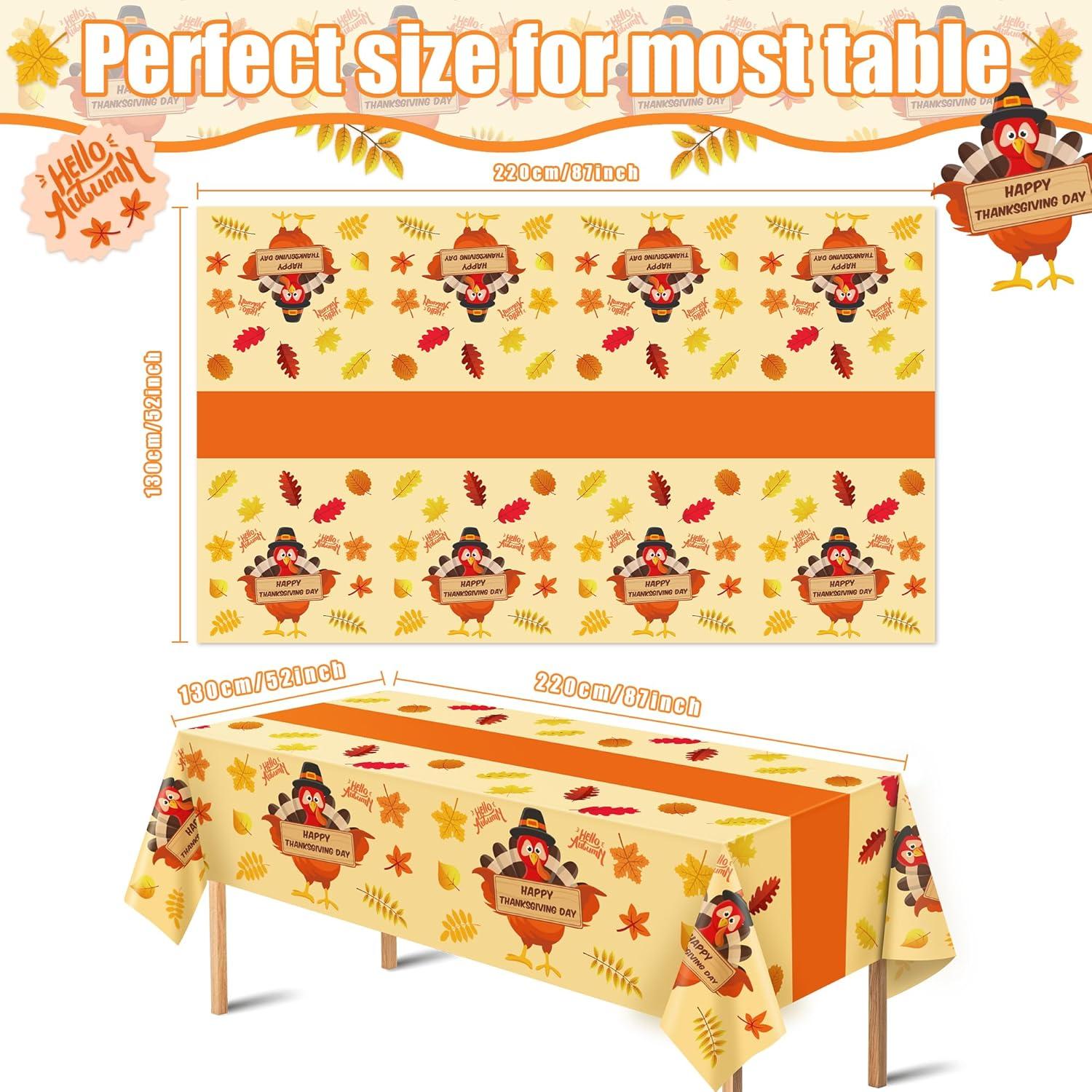 image:imageOHOME Halloween Decorations 2 Pack Plastic Tablecloth for Halloween Party Decorations Skeletons Bats Ghosts Pumpkin Table Decor for Outdoor Indoor Party Favors Supplies Backdrop BannerYellow