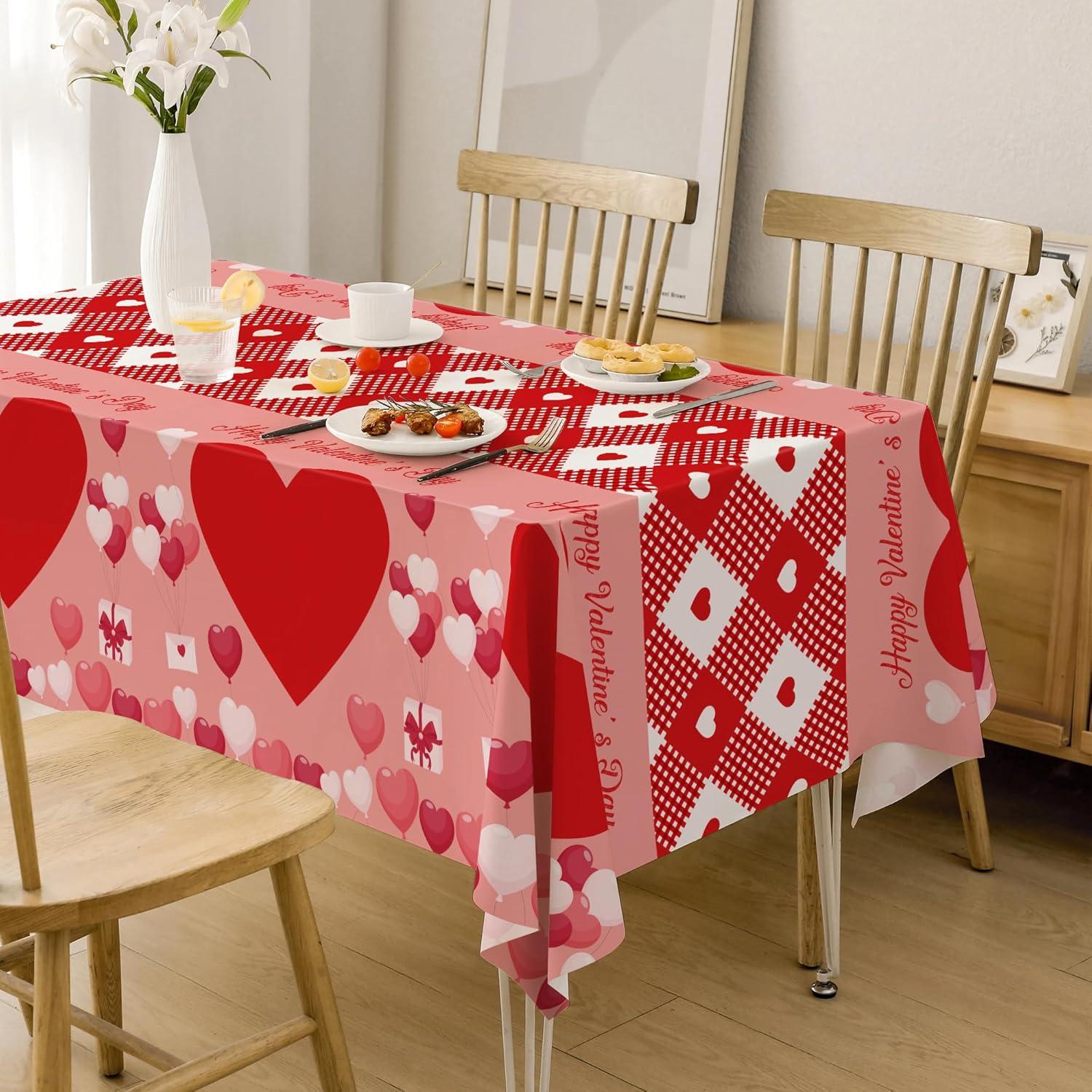 image:imageOHOME Halloween Decorations 2 Pack Plastic Tablecloth for Halloween Party Decorations Skeletons Bats Ghosts Pumpkin Table Decor for Outdoor Indoor Party Favors Supplies Backdrop BannerRed