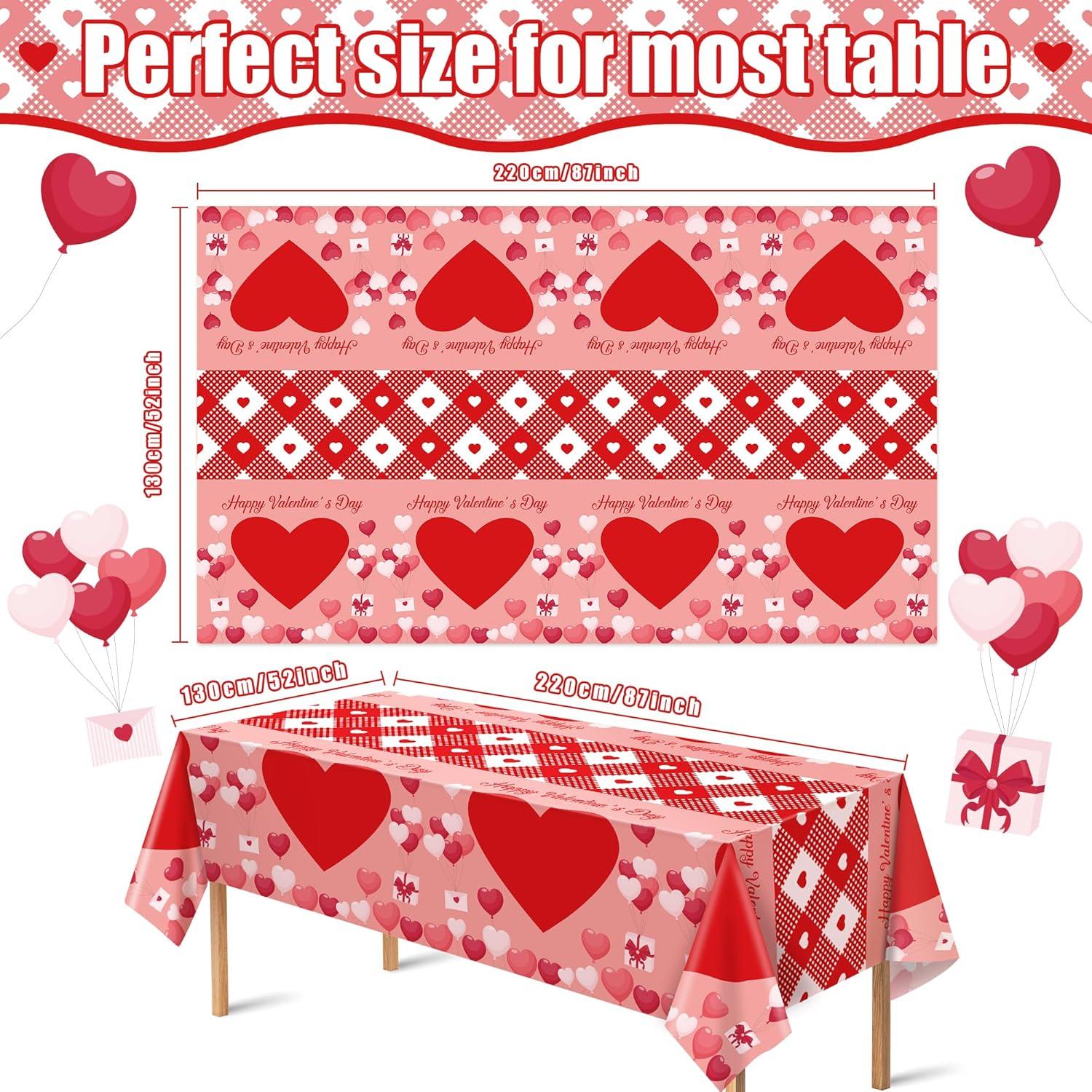 image:imageOHOME Halloween Decorations 2 Pack Plastic Tablecloth for Halloween Party Decorations Skeletons Bats Ghosts Pumpkin Table Decor for Outdoor Indoor Party Favors Supplies Backdrop BannerRed