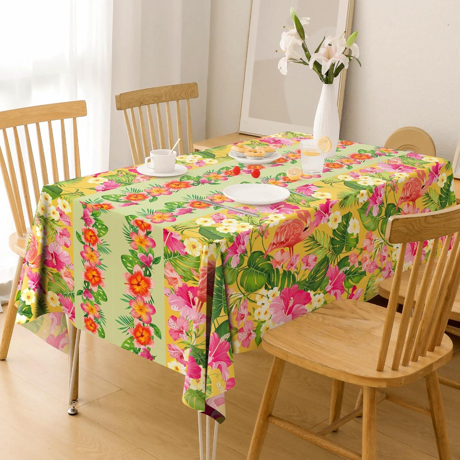 image:imageOHOME Halloween Decorations  2 Pack Plastic Tablecloth for Halloween Party Decorations  Skeletons Bats Ghosts Pumpkin Table Decor for Outdoor Indoor Party Favors Supplies Backdrop BannerRed Green Yellow