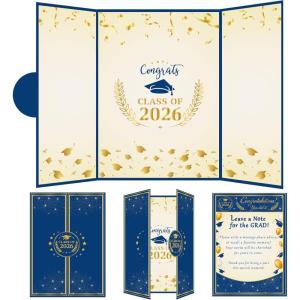 OHOME Graduation Decorations 2026 – Graduation Guest Book for Class of 2026, Signature Board Sign for High School & College Graduation Party Decor(Blue Gold)